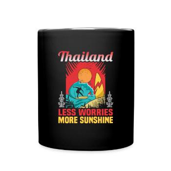 Thaïlande Beach Holiday by the Sea Design Beach Motif - Mug uni - noir - Devant