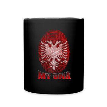 Albanischer Adler Kosovo Designs für Albaner - Tasse einfarbig - Schwarz - Vorne