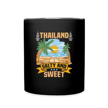Thaïlande Beach Holiday by the Sea Design Beach Motif - Mug uni - noir - Devant
