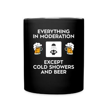 Bain de glace - Mug uni - noir - Devant