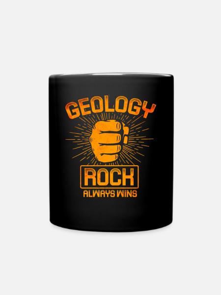 Géologie - La roche gagne toujours - Mug uni - noir