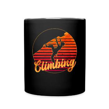 Rock climbing - Full Colour Mug - black - Front