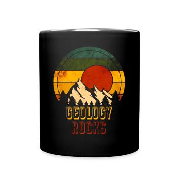 Geologie - Tasse einfarbig - Schwarz - Vorne