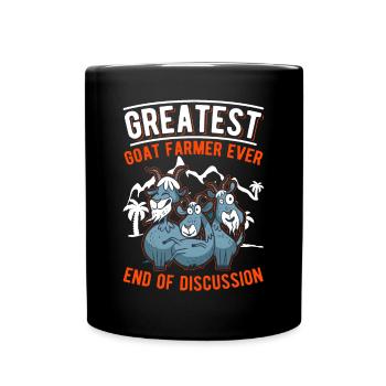 Le plus grand éleveur de chèvres Chèvre de ferme de chèvre - Mug uni - noir - Devant