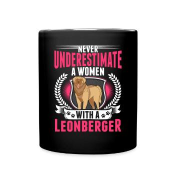 Leonberg Woman - Full Colour Mug - black - Front