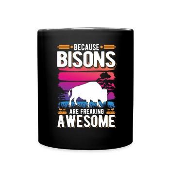 Buffalo Gift Bison Water Buffalo Buffalo - Full Colour Mug - black - Front