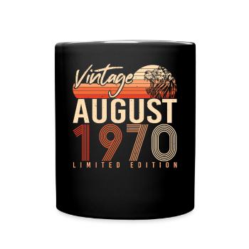 1970 August Retro - Full Colour Mug - black - Front