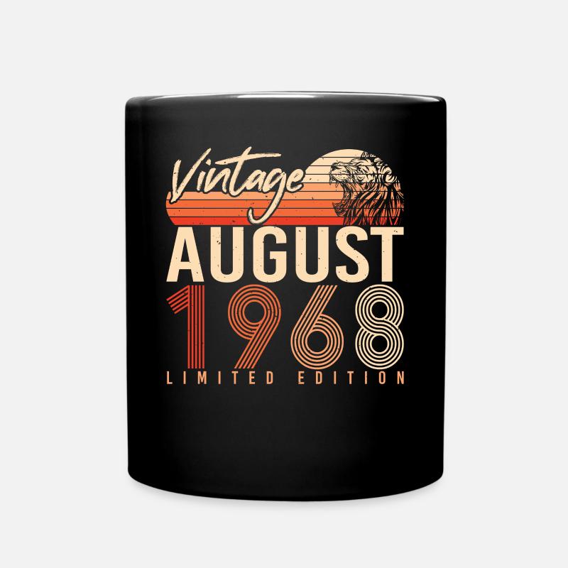 1968 Août Rétro - Mug uni - noir