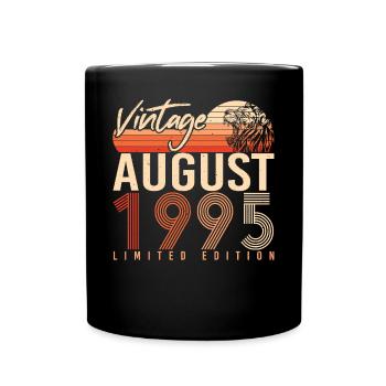 Mois de naissance Août 1995 - Mug uni - noir - Devant