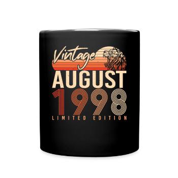 Mois de naissance Août 1998 - Mug uni - noir - Devant