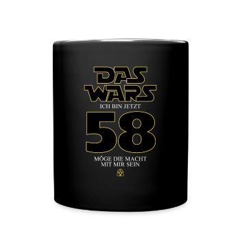 Ça y est, j’ai maintenant 58 ans - Mug uni - noir - Devant