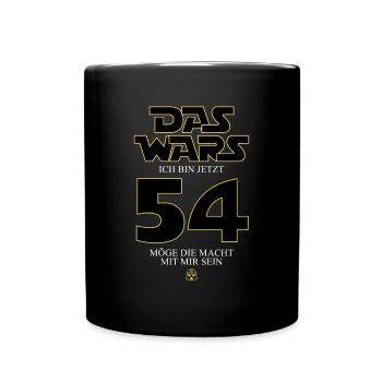 Ça y est, j’ai maintenant 54 ans - Mug uni - noir - Devant