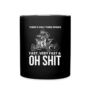 Quad Driver Shirt Gift - Full Colour Mug - black - Front