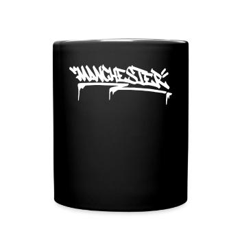 Manchester Graffiti Street Art Britain City Englan - Tasse einfarbig - Schwarz - Vorne