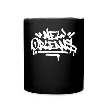 New Orleans City Graffiti Street Art HandStyle USA - Tasse einfarbig - Schwarz - Vorne