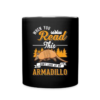 Armadillo Gift Armadillo - Full Colour Mug - black - Front