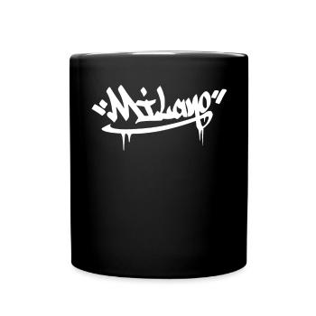 Milano City Graffiti Street Art Handstyle Italien - Tasse einfarbig - Schwarz - Vorne
