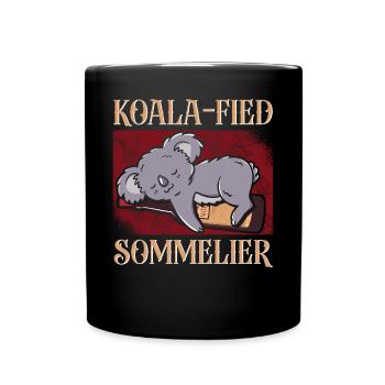 Sommelier Wine Drinking Tasting - Tasse einfarbig - Schwarz - Vorne