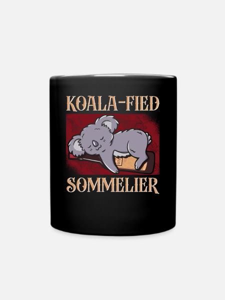 Sommelier Wine Drinking Tasting - Tasse einfarbig - Schwarz