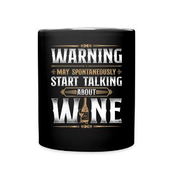 Sommelier Wine Drinking Tasting - Tasse einfarbig - Schwarz - Vorne