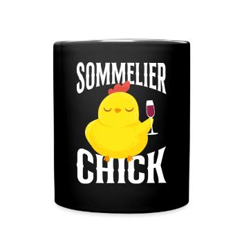 Sommelier Wine Drinking Tasting - Tasse einfarbig - Schwarz - Vorne