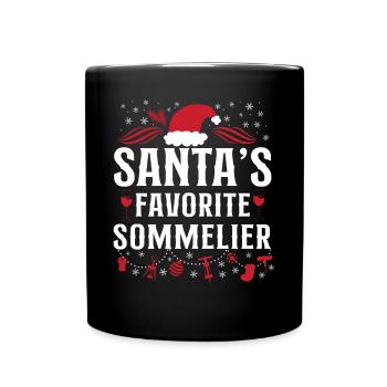 Sommelier Wine Drinking Tasting - Tasse einfarbig - Schwarz - Vorne