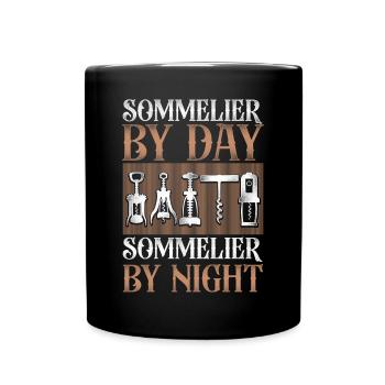 Sommelier Wine Drinking Tasting - Tasse einfarbig - Schwarz - Vorne