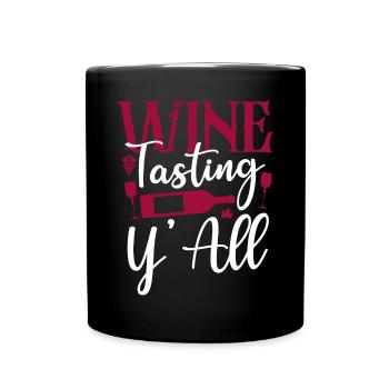 Sommelier Wine Drinking Tasting - Tasse einfarbig - Schwarz - Vorne