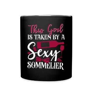 Sommelier Wine Drinking Tasting - Tasse einfarbig - Schwarz - Vorne