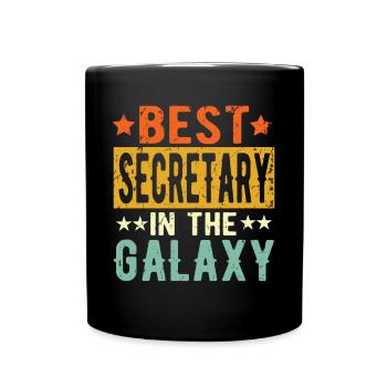 Best Secretary ever Secretary Gift - Full Colour Mug - black - Front