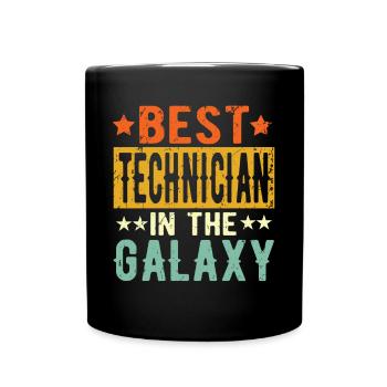 Best Techniker ever Techniker Geschenk - Tasse einfarbig - Schwarz - Vorne