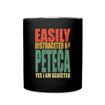 Peteca saying funny - Full Colour Mug - black - Front