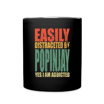 Bird shooting saying funny - Full Colour Mug - black - Front