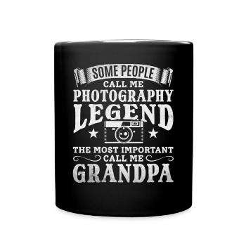 Photo Grandpa Photography Grandpa Photographer - Full Colour Mug - black - Front