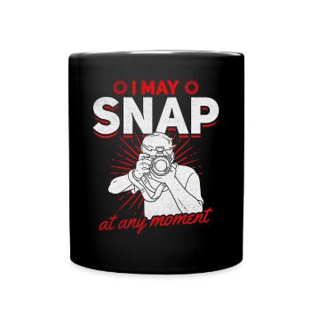 Funny photography that I can take at any time - Full Colour Mug - black - Front