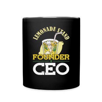 Lemonade Stand Founder and CEO Limonadenstand - Full Colour Mug - black - Front