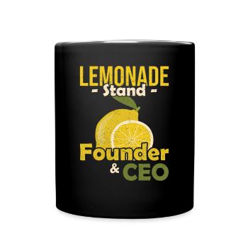 Lemonade Stand Founder and CEO Limonadenstand - Full Colour Mug - black - Front