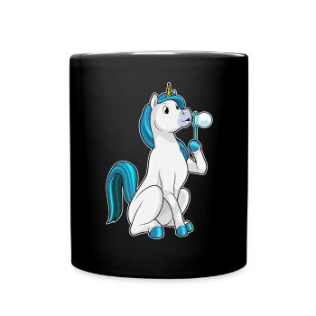 Unicorn Soap Bubbles - Full Colour Mug - black - Front