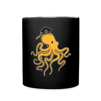 Octopus Student Diploma University - Full Colour Mug - black - Front