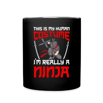 Ninja Cadeau Karaté Ninjutsu Judo Samouraï Japon - Mug uni - noir - Devant