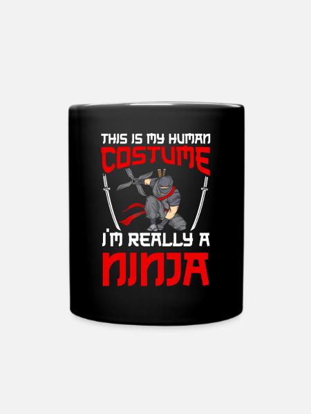 Ninja Geschenk Karate Ninjutsu Judo Samurai Japan - Tasse einfarbig - Schwarz