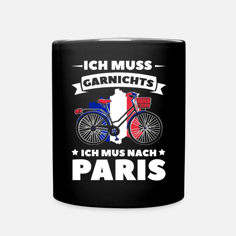 Frankreich - Tasse einfarbig - Schwarz