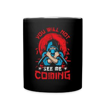 Ninja - Tasse einfarbig - Schwarz - Vorne