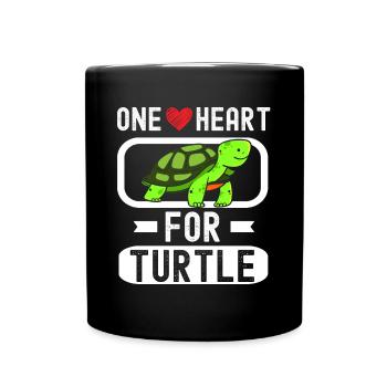 Turtle Relaxed Chill Sea Ocean Beach - Full Colour Mug - black - Front