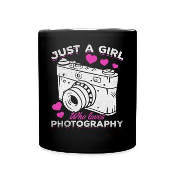 Juste une fille qui est photographe de photographie - Mug uni - noir - Devant