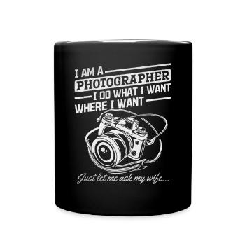 Drôle de photo Photo Photographie Je suis un - Mug uni - noir - Devant