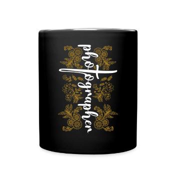 Photography Camera Lens - Tasse einfarbig - Schwarz - Vorne