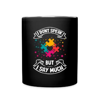 Autisme Cadeau Autiste Asperger TDAH Autisme - Mug uni - noir - Devant