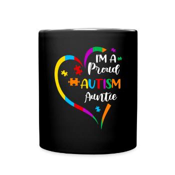 Autistic Autism Autism Awareness Day Asperger's Child - Full Colour Mug - black - Front