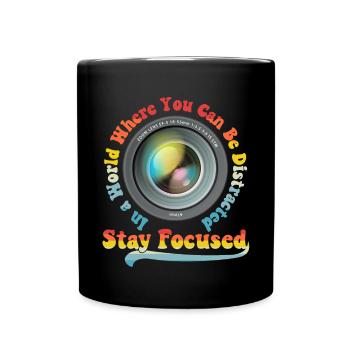 Photography Camera Lens Retro In A - Tasse einfarbig - Schwarz - Vorne